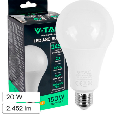 Lampadina led e27 20w - e27, v-tac