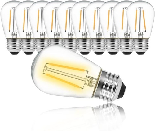 10x lampadina led filamento - 10x, 2w