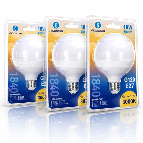 Aigostar lampadina led - lampadina, globo