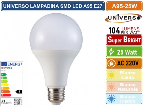 Universo a95 25w lampadina - a95-25w,