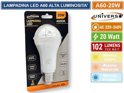 Universo lampadina smd - led, e27