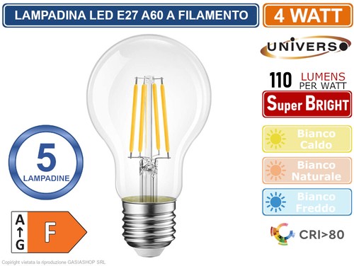 Pezzi lampadina led e27 - 5,